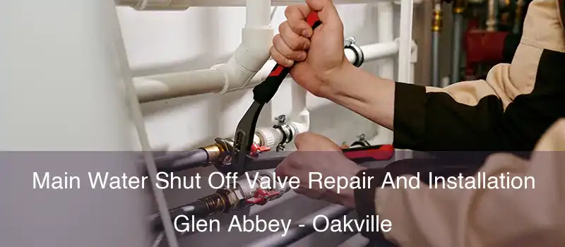 Main Water Shut Off Valve Repair And Installation Glen Abbey - Oakville