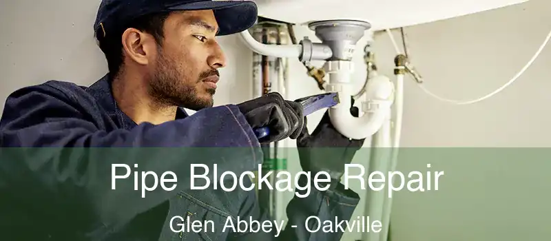 Pipe Blockage Repair Glen Abbey - Oakville